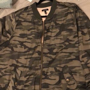 Bomber style camo jacket